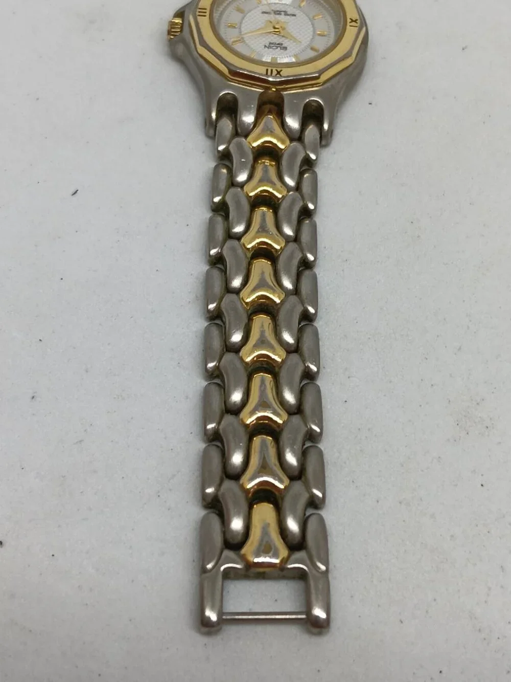 Elgin ELS241-040 Women's 23mm Swiss Quartz Two Tone Bracelet Watch NEW BATTERY